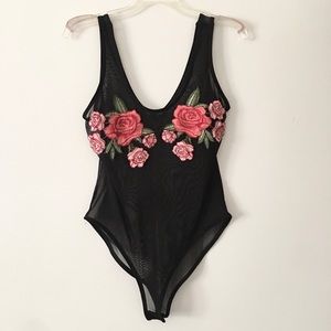 Floral Sheer Body Suit